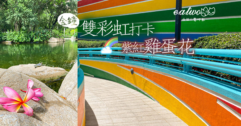 香港公園兒童遊樂場彩虹色+雞蛋花